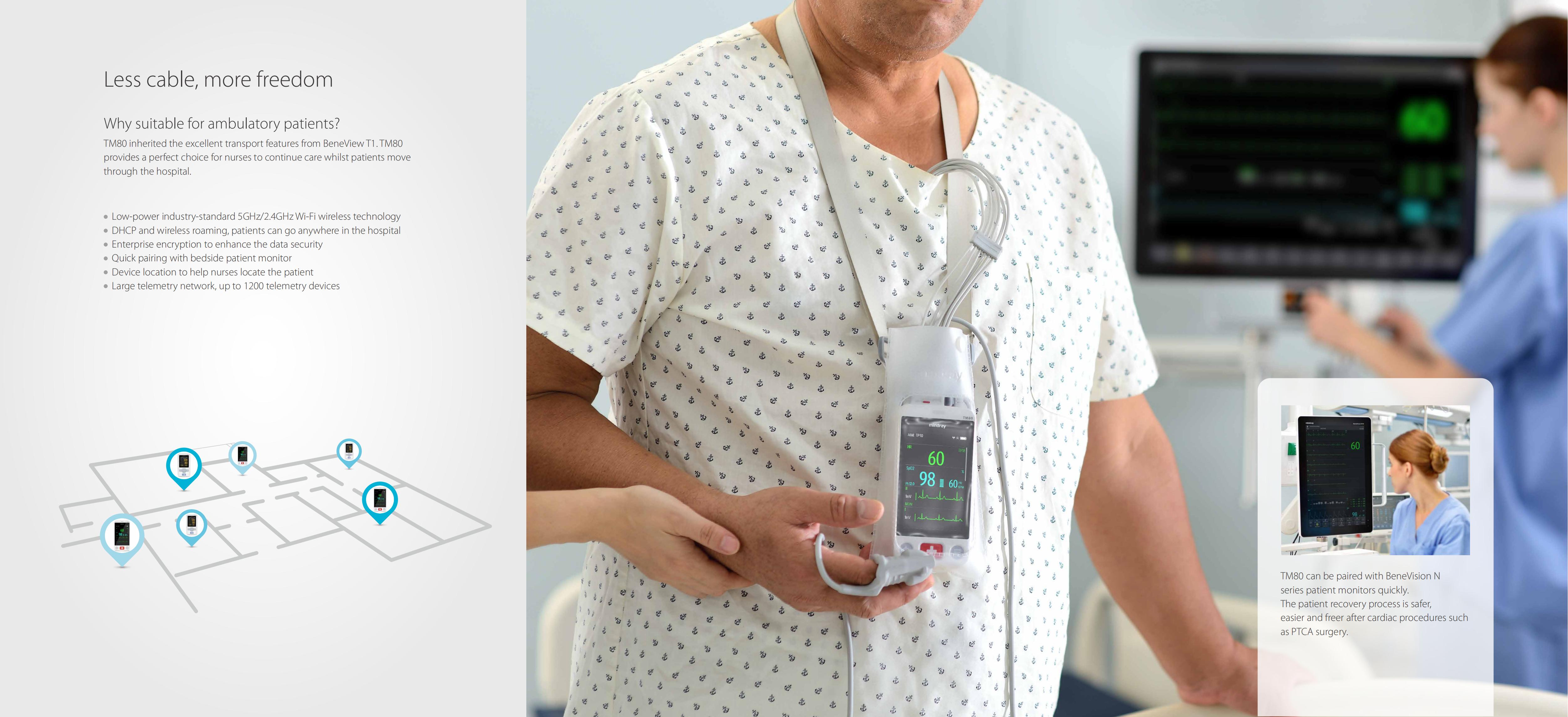 Med-shopping Mindray BeneVision TM80 smart telemetry patient monitor ...